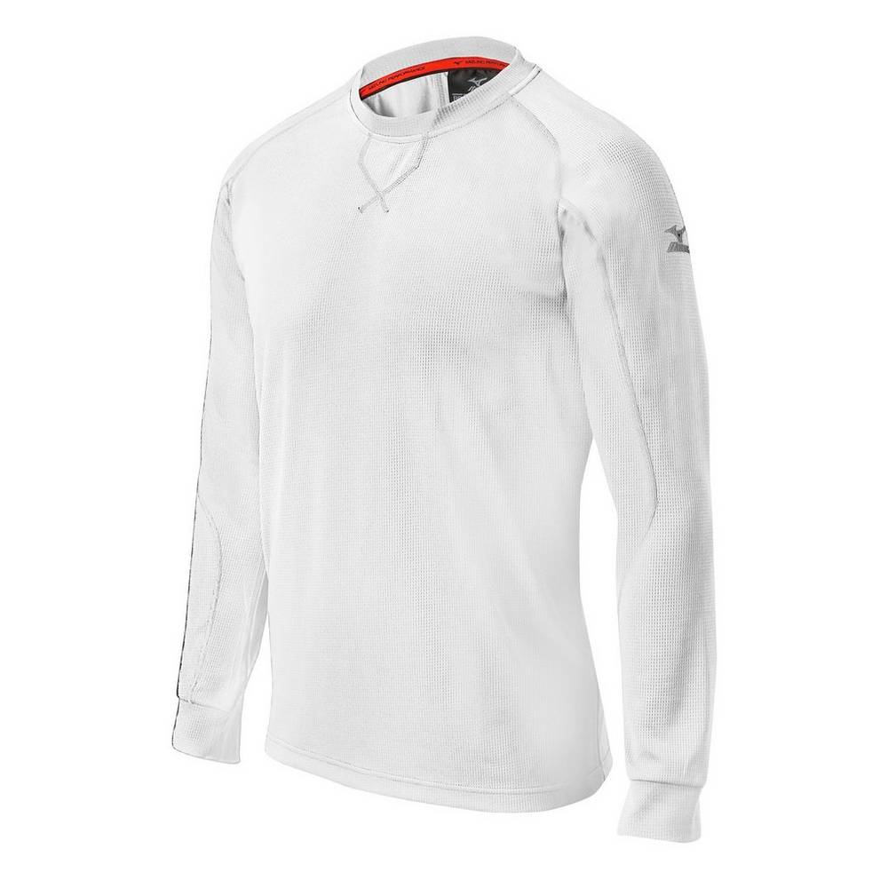 Camisas Mizuno Beisbol Comp Long Sleeve Training Para Hombre Blancos 3691578-KU